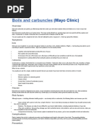 Boils and Carbuncles: (Mayo Clinic)