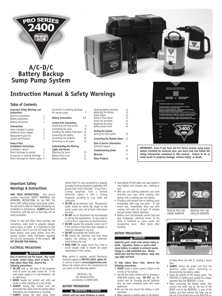 278 2 Pro+Series+PHCC2400+Manual PDF Plumbing Pipe (Fluid