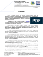 Comunicat Amanări Scadența Si Acceptare Montare - Reparare PDF