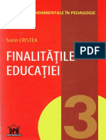 Finalitatile Educatiei - Sorin Cristea