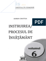 Instruirea. Procesul de Invatamant - Sorin Cristea