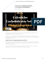 Calcula Los Carbohidratos Netos en Tu Dieta Cetogénica - Mundo Keto
