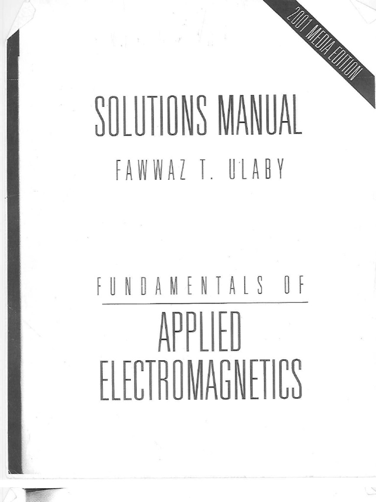 Fundamentals Of Electromagnetics By Ulaby Solutions Manual