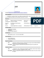 Aviation Technical Publications Trainee Resume - P. Sai Kumar