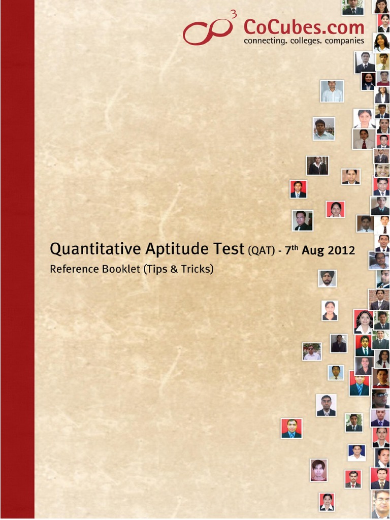 Cocubes Aptitude Book PDF | PDF | Teaching Methods & Materials