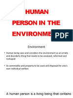 Human Person in Environment