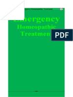 Emergency Homeopathic Treatment