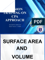 CPA APPROACH Surface Area and Volume