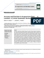 Accuracy and Precision in Acupuncture Point Location A Critical Systematic Review