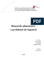 Deșeurile Alimentare-O Problemă de Logistică