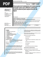 NBR 12269 1992 - Execução de Instalações de Sistemas de Energia Solar