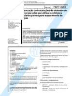 NBR 12269 1992 - Execução de Instalações de Sistemas de Energia Solar