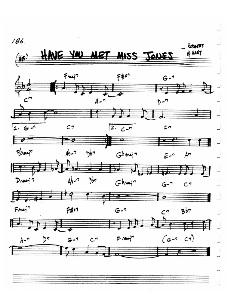 Have You Met Miss Jones | PDF