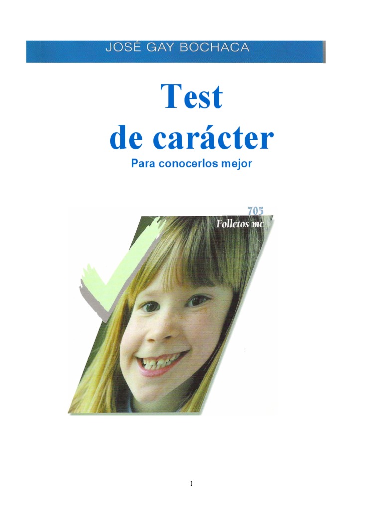 Test de Caracter | PDF | Las emociones | Inteligencia