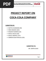 Project On Coca Cola