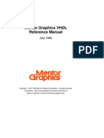 VHDL Reference Manual