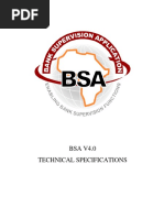 BSA Technical Specifications