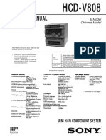 Service Manual: HCD-V808