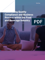 Automating Quality Compliance and Business Process Within The Food and Beverage Industry