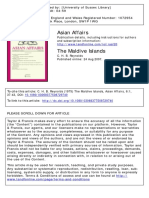Asian Affairs: To Cite This Article: C. H. B. Reynolds (1975) The Maldive Islands, Asian Affairs, 6:1