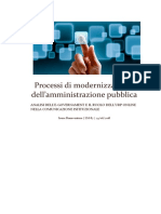 Processi Di Modernizzazione Dell’Amministrazione Pubblica