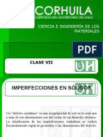 Clase7. Imperfecciones en Solidos