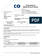 Programa de Melhoria de Produto: Instruções Especiais Panorâmica