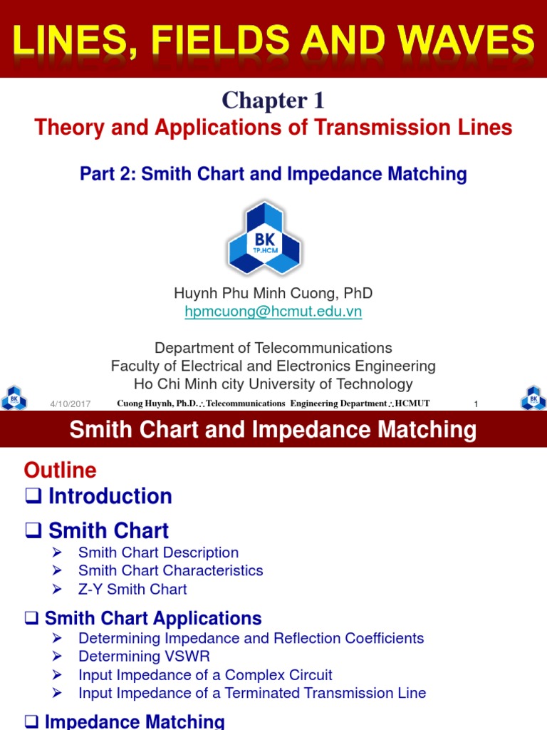 Smith Chart Applications in Impedance Matching | PDF | Electrical ...