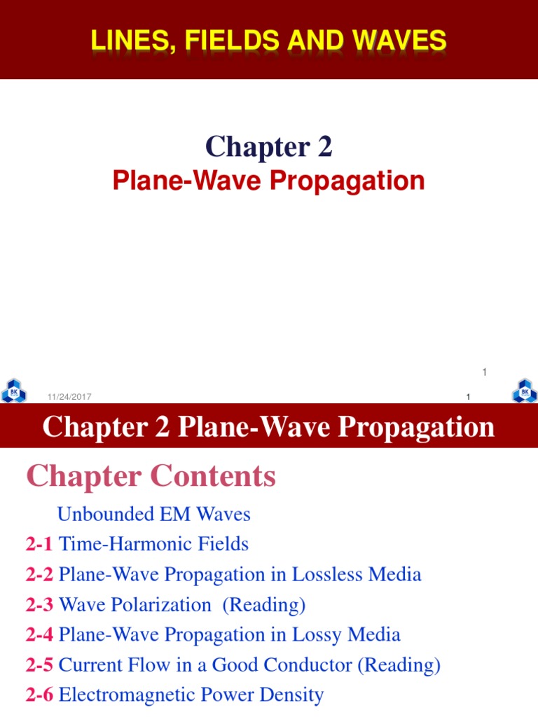 Plane-Wave Propagation Overview | PDF | Permittivity | Waves