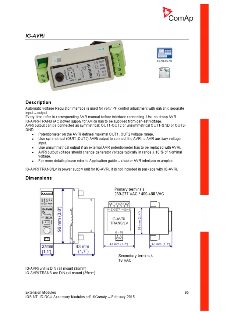 IG AVRi | PDF | Power Supply | Alternating Current