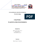 CE524 Chapter 1 Wastewater Engineering Notes