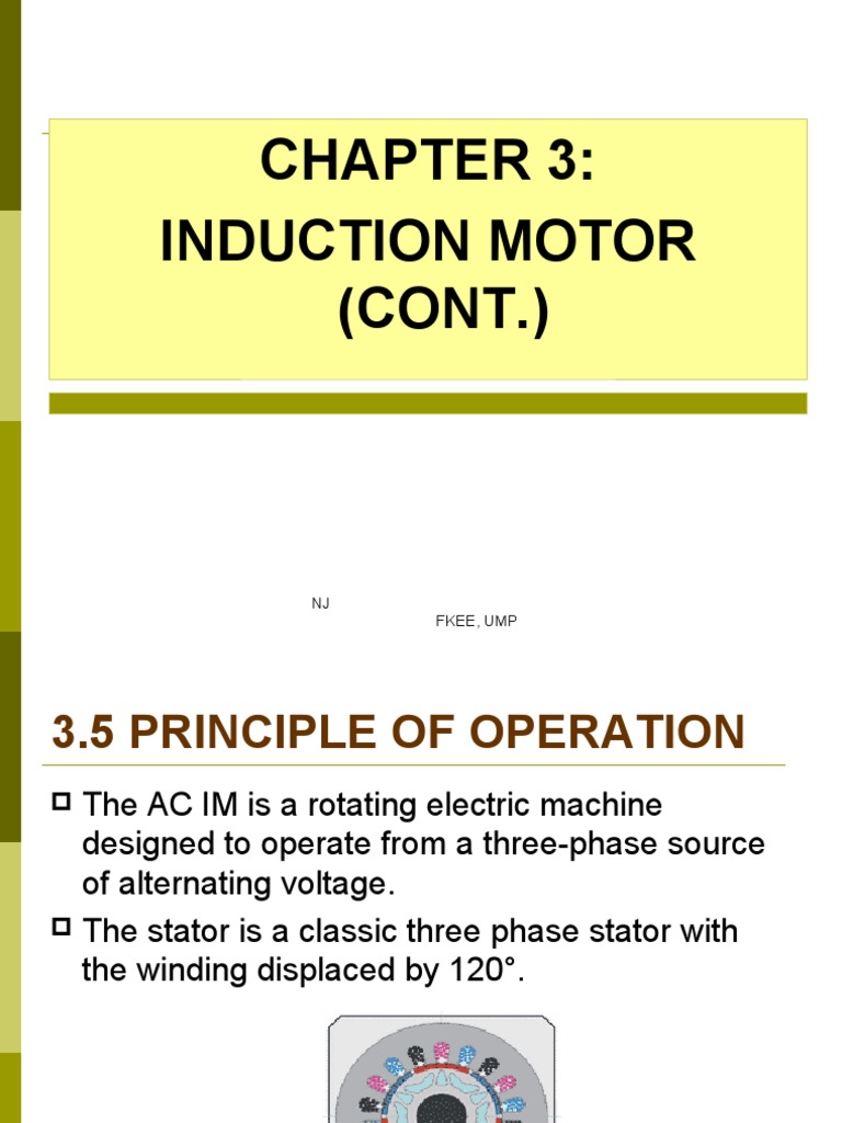 Induction Motor Operation Principles | PDF | Electrodynamics | Magnetic ...