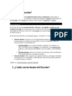 Qué es el derecho y sus divisiones principales