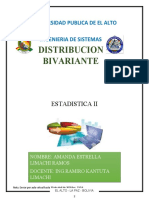 Distribución Bivariante