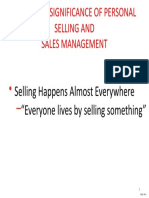 Scope and Significance of Personal Selling and Sales Management
