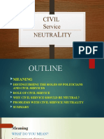 CS Neutrality