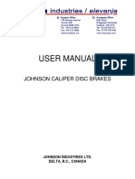 Johnson Caliper Disc Brakes User Manual
