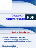 Lecture 2 - Shallow Foundations 2020