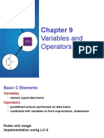 Variables and Operators