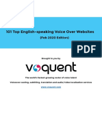 Voquent - Top 101 English Voice Over Website Guide