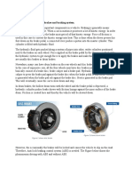 Discussion 2.1 Explanation of Brakes and Braking System.: Figure 1 Shows Disc Brake Figure 2 Shows Drum Brake