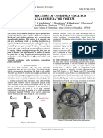 Design&Fabrication of Combined Pedal For Brake&Accelerator System