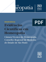 Evidências Científicas em Homeopatia: Câmara Técnica de Homeopatia, Conselho Regional de Medicina Do Estado de São Paulo