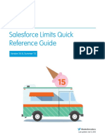 Salesforce Limits Quick Reference Guide: Version 34.0, Summer '15