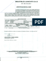 Certificado de Disposicion de Aceites PDF