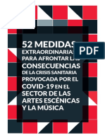 52 Medidas Covid Artes Escenicas Y Musica