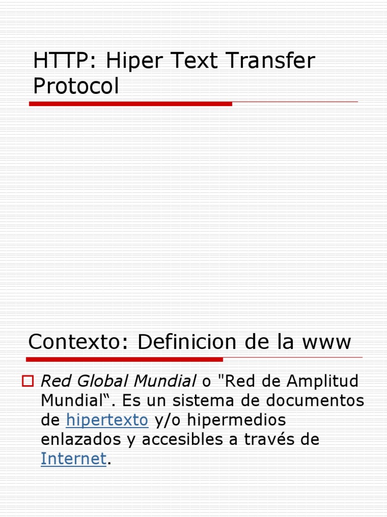 Protocolo HTTP: Fundamentos y Características | PDF | Protocolo de ...