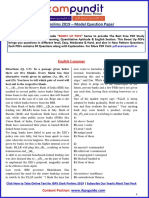 Ibps Clerk Prelims Model Question Paper PDF