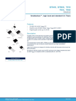 BTA08, BTB08, T810 T835, T850: Snubberless™, Logic Level and Standard 8 A Triacs