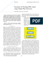 Simplified Scenario of Testing DSL Lines Delivering Triple Play Services